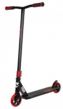 Самокат NOVATRACK PIXEL BL 120 мм PU с ал.об. 84A, алюм., ABEC 7, 11,5*51, чер/крас 120A.PIXEL.BRD21