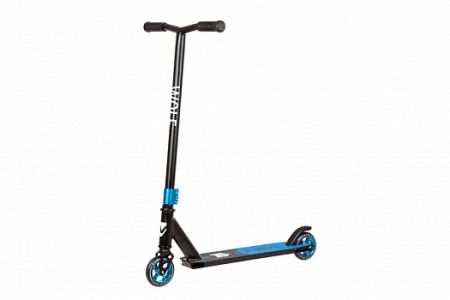 Самокат NOVATRACK WOLF'30 100 мм PU с ал.об. 84A, ABEC 7, 11*50, черн./син. несклад. 100A.WOLF.BBL22