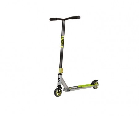 Самокат NOVATRACK WOLF'30 100 мм PU с ал.об. 84A, ABEC 7, 11*50, черн./лим. несклад. 100A.WOLF.BGR22