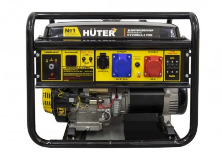 Генератор бензиновый HUTER DY9500LX-3 PRO-электростартер (380В/220В)