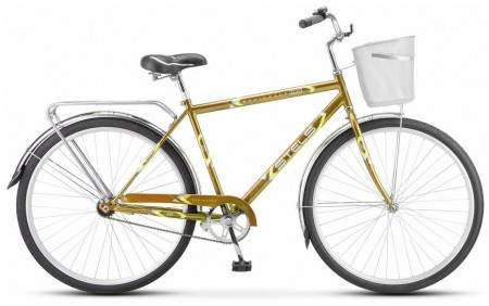 Велосипед 28' дорожный STELS NAVIGATOR-300 Gent Св.-коричневый 22, 1ск., 20' +корзина Z010 LU091395