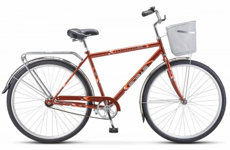 Велосипед 28' дорожный STELS NAVIGATOR-300 Gent Бронзовый 2022, 1 ск., 20' + корзина Z010 LU091398