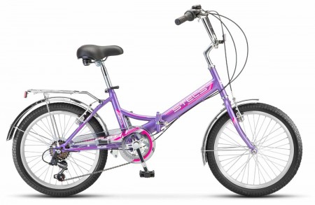 Велосипед 20' складной STELS PILOT-450 Фиолетовый 2022, 13,5'  Z010 (LU085349)