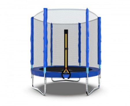 Батут DFC Trampoline Fitness 6 футов-183 см, с наружной сеткой, синий 6FT-TR-B