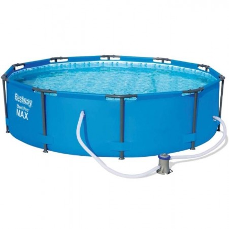 Бассейн каркасный BESTWAY SteelPro Max 305х100см + фильтр-насос 1249л/ч, 6148л 56984