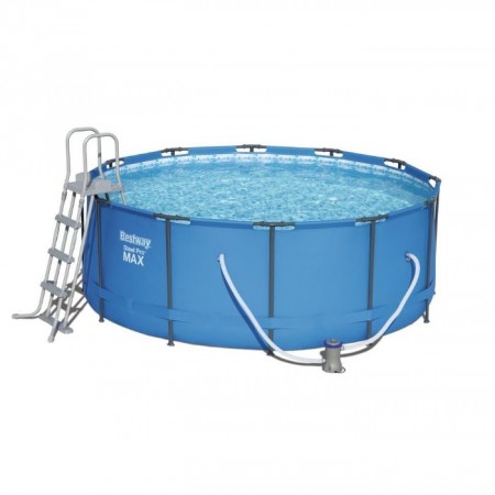 Бассейн каркасный BESTWAY SteelPro Max 366х133см, 11174л, фильтр-насос 2006 л/ч, лестница 15427