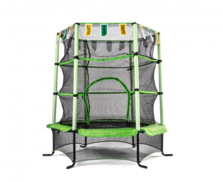 Батут DFC JUMP KIDS 55 дюймов-137 см, с сеткой, зеленый 55INCH-JD-G