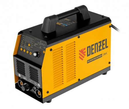 Инвертор DENZEL ITIG-200 DС Pulse Cold Weld, 200 А, ПВ 60% 94329