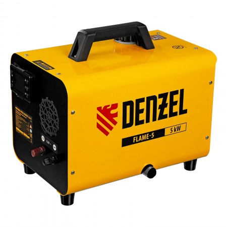 Тепловая пушка на жидком топливе DENZEL Flame-5, 5кВт, 300 м3/ч, непр.наг., циф. терм. 96495