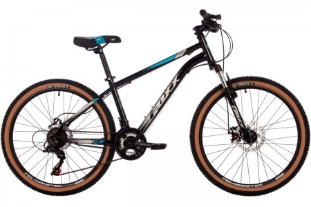 Велосипед 24' хардтейл FOXX CAIMAN черный 14' 24SHD.CAIMAN.14BK4