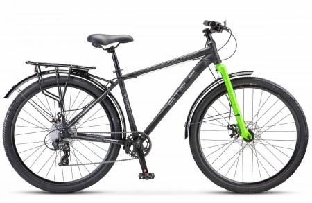 Велосипед 27,5' хардтейл STELS NAVIGATOR-700 Курьер MD Черный матовый 21' Z010 JU135327