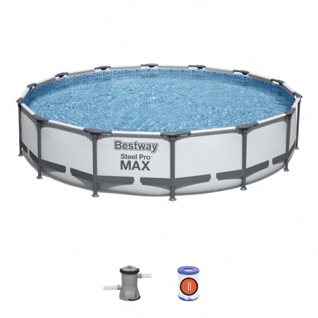 Бассейн каркасный BESTWAY SteelPro Max 427*84см, 10220л, филтр-насос 2006л/ч 56595 BW