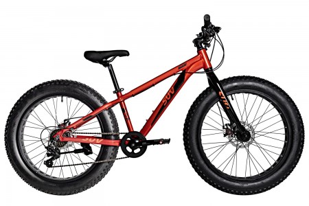 Фэтбайк 24' рама алюминий NOVATRACK FATBIKE SUV диск, терракот., 7 ск., 13' 24AHD.SUV.13RD4