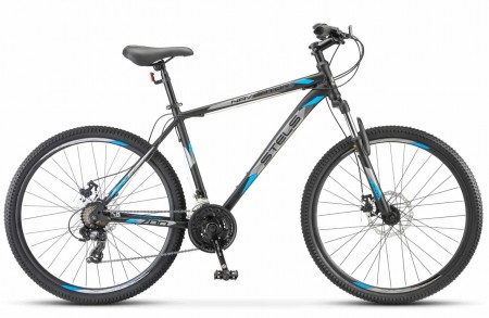 Велосипед 27,5' хардтейл STELS NAVIGATOR-700 MD Черный матовый, 21' F020 2023 (LU096006)