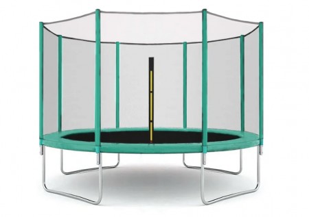 Батут PERFETTO SPORT ACTIVITY 14 (4,3 м) зелёный, с защитной сеткой