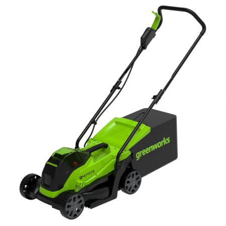 Газонокосилка аккумуляторная Greenworks GD24LM33K2 33 см (АКБ 2 А/ч и ЗУ) 2516107UA