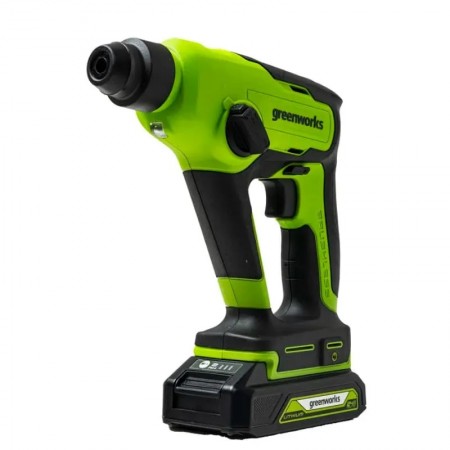 Перфоратор аккумуляторный Greenworks GD24SDS1K2 (АКБ 1x2.0 Ач и ЗУ) 3803107UA
