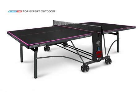 Теннисный стол START LINE Top Expert Outdoor-6 Black всепогодный 6047-7 (2 места)