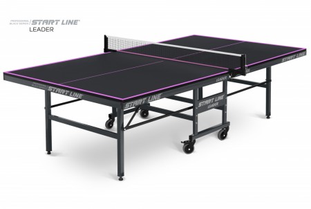 Теннисный стол START LINE Leader Black 22 мм, для помещений складной 60-720-2 (из 2-х коробок)