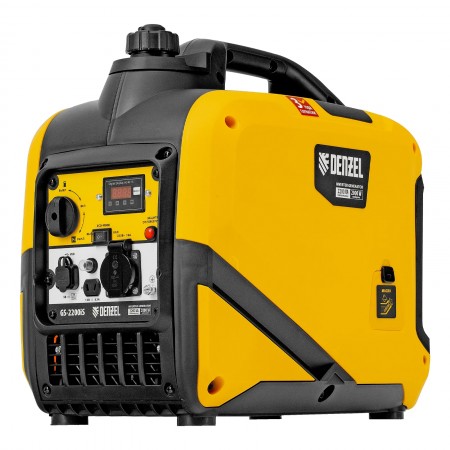 Генератор инверторный DENZEL GS-2200iS, 2,2 кВт, 230 В, закрытый корпус, ручной старт 94713