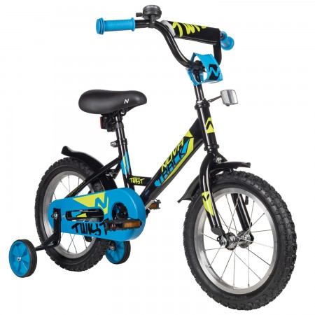 Велосипед 14' NOVATRACK TWIST черный 141TWIST.BK5