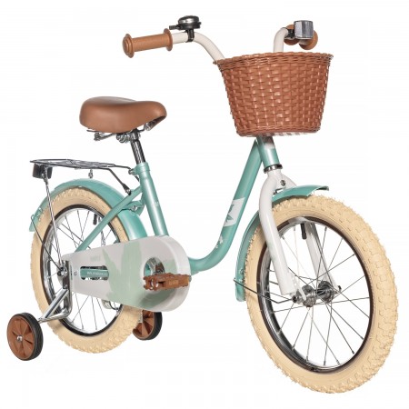 Велосипед 14' NOVATRACK MAPLE светло бирюзовый +  передняя корзина 144MAPLE.TQ5