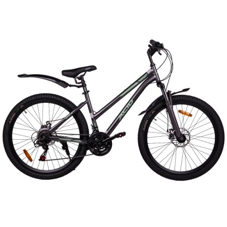 Велосипед 26' хардтейл ACID Q 650 D Gray/Mint 2024, диск, 21 ск., 14,5'