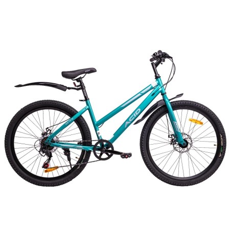 Велосипед 26' хардтейл, рама женская ACID Q 670 D Turquoise/Gray, диск, 7 ск., 14,5'