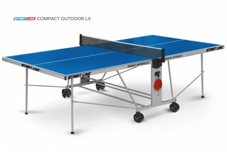 Теннисный стол START LINE Compact Outdoor-LX 2 BLUE всепогодный 6044-1/1