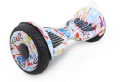 Гироскутер HOVERBOT 10' до 14 км/ч/до 25 км, C-1 Light-white multicolor, заряд 120 мин.