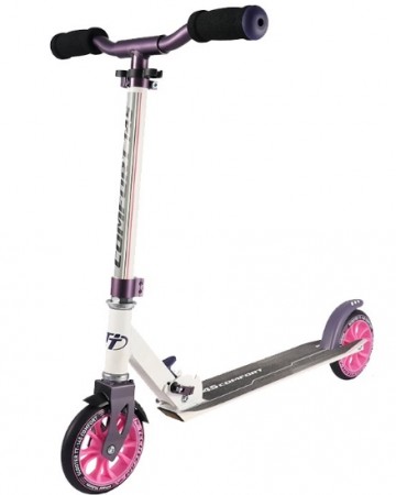 Самокат TECH TEAM TT 145 мм PU, алюмин., ABEC-5, пл. 52*10,5 см 145 COMFORT розовый 0015