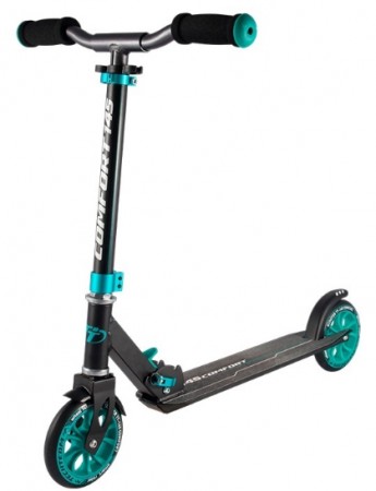 Самокат TECH TEAM TT 145 мм PU, алюмин., ABEC-5, пл. 52*10,5 см 145 COMFORT бирюзовый 0015