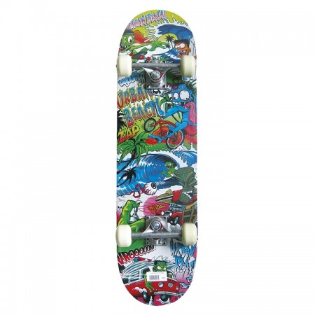 Скейтборд TECH TEAM TT 54*36 мм PVC, китайский клен -9сл., 608 Z BAD BOY