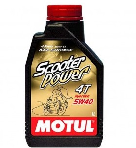 Масло моторное для 4-х тактных двигателей MOTUL Scooter Power 4 T 5 W 40 1л 101260