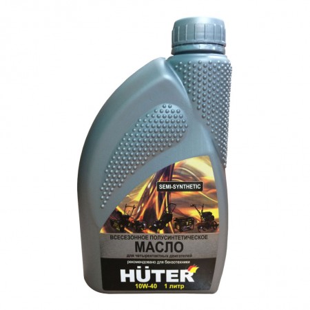 Масло моторное для 4-х тактных двигателей HUTER 1 л 10W-40 всесезонное