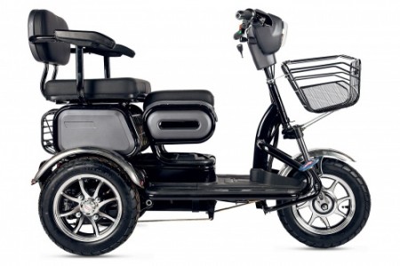 Электроскутер 3-х колесный (трицикл) RUTRIKE S2 V3 Черный-1895