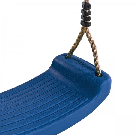 Сиденье для подвесных качелей KBT из HDPE без спинки, пластик, синий, веревка PP