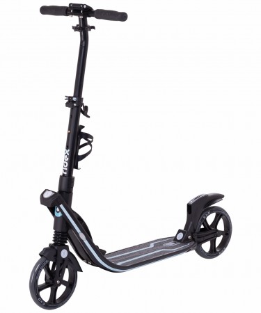 Самокат RIDEX 200 мм, алюминий, ABEC-7, пл.40х16,5 см, Exo, черный