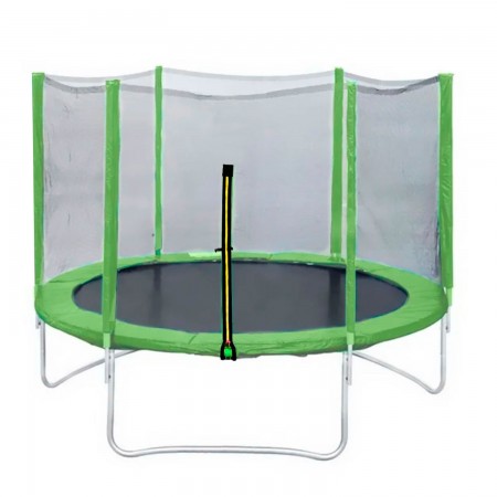 Батут DFC Trampoline Fitness 12 футов-366 см, с наружной сеткой, св. зеленый 12FT-TR-LG (из 2-х коробок)