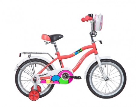Велосипед 16' NOVATRACK CANDY коралловый 165CANDY.CRL9 (2019)