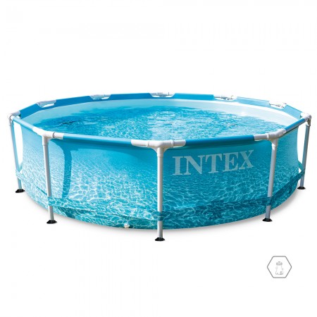 Бассейн каркасный INTEX 305х76 см + фильтр-насос 1250 л/ч с полиграфией 28208